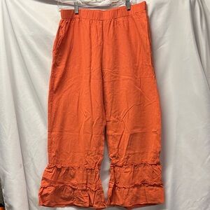 Coco + Carmen Vibrant Orange Pants